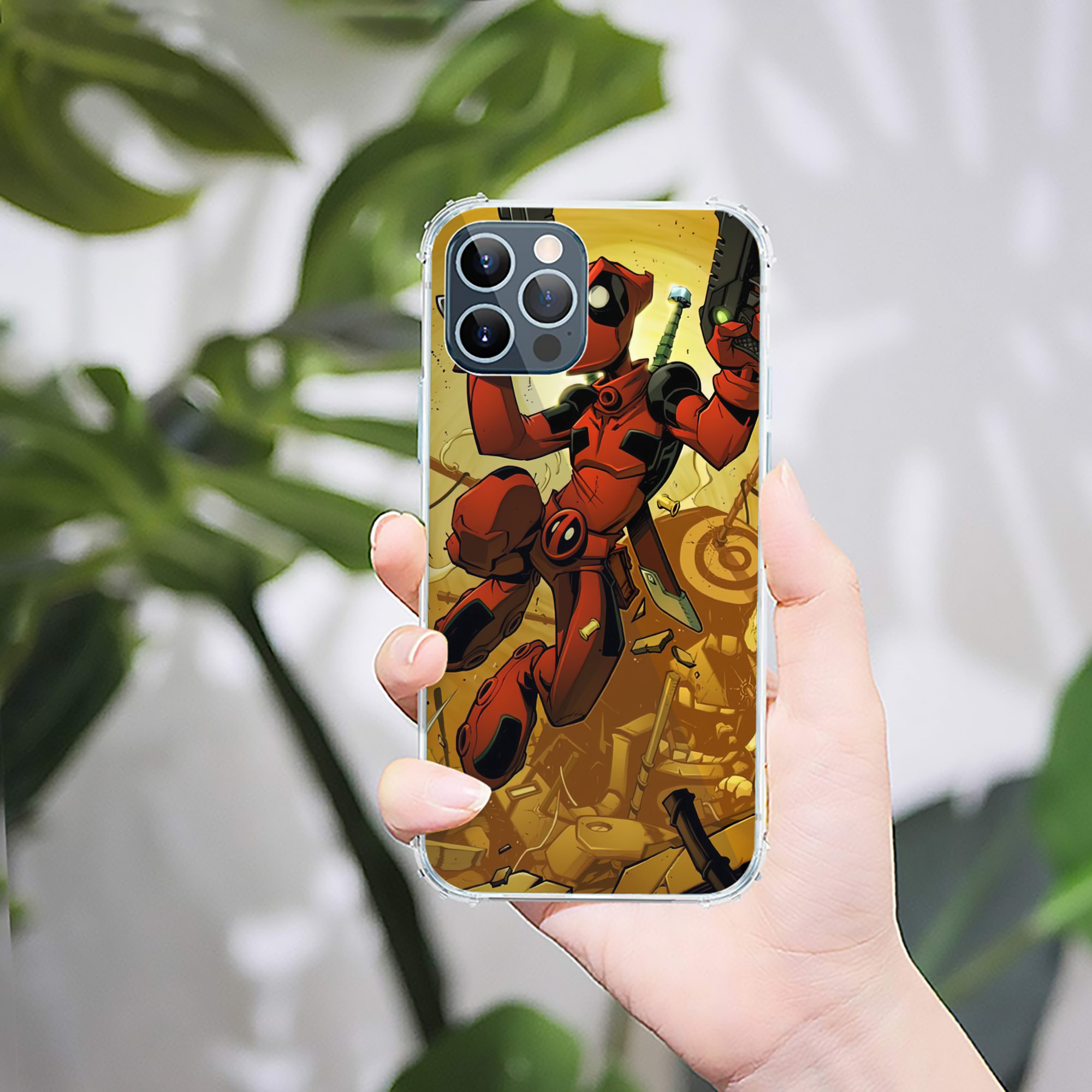 （画像用） Deadpool デッドプール 【iPhone 12シリーズ対応】透明スマホケース（クリアソフトケース）